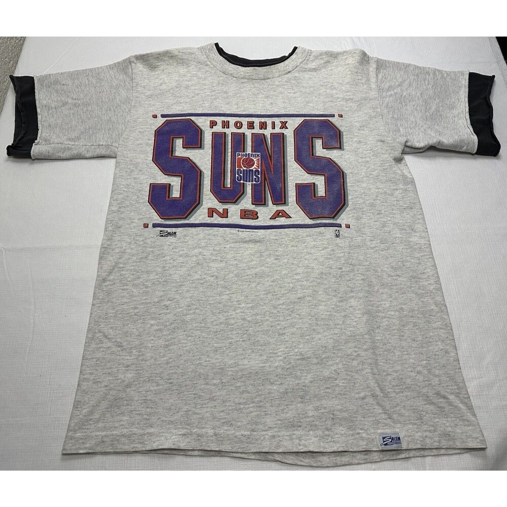 1991 Salem Sportswear NBA Phoenix Suns Roll Em Ups Short Sleeve Shirt Medium